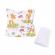 Lenjerie 3 piese model caprioare  + protectie impermeabila patut 120x60 cm