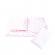 Lenjerie 3 piese model stelute roz + protectie impermeabila patut 120x60 cm