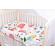 Lenjerie 5 piese patut 120x60 cm bumbac 100% model masinute colorate