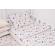 Lenjerie pat 90x200 cm, 3 piese model rachete