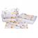 Set complet 10 piese lenjerie aparatori babynest paturica model albinute patut 120x60 cm
