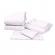 Set complet 7 piese lenjerie si aparatori model stelute mici bleu patut 120x60 cm