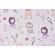 Set complet 7 piese lenjerie si aparatori patut 120x60 cm bumbac 100% model fetite
