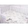 Lenjerie patut 120x60 cm, 3 piese bumbac 100% model iepurasi galbeni