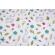 Lenjerie patut 120x60 cm, 3 piese bumbac 100% model iepurasi si flori