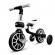 Bicicleta copii cu roti ajutatoare ecotoys lc-v1311 - alb cu negru