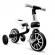 Bicicleta copii cu roti ajutatoare ecotoys lc-v1311 - alb cu negru