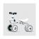 Bicicleta fara pedale ecotoys catel - alb