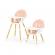 Scaun de masa 2 in 1 ecotoys ha-004 – roz