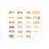 Set alimente din lemn ecotoys 23 piese