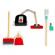 Set de joaca cu aspirator si accesorii pentru curatenie ecotoys