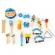 Set muzical din lemn cu 16 instrumente ecotoys