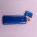 Bricheta electronica cu incarcare usb, buton cu lumina, 9 cm, albastru
