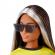 Papusa barbie fashionistas bruneta cu suvite blonde