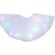 Fusta luminoasa cu lumini led, pentru fetite, multicolore incorporate, model stelute, 30 cm