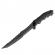 Cutit de vanatoare ideallstore®, dark element, 30.5 cm, otel inoxidabil, negru