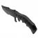 Cutit de vanatoare ideallstore®, dark element, 30.5 cm, otel inoxidabil, negru
