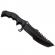 Cutit de vanatoare ideallstore®, dark element, 30.5 cm, otel inoxidabil, negru