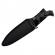 Cutit de vanatoare ideallstore®, dark element, 30.5 cm, otel inoxidabil, negru