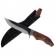 Cutit de vanatoare ideallstore®, lion blade, 25 cm, otel inoxidabil, maro, teaca inclusa