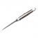 Cutit din otel damasc, ideallstore®, spring knife, 23 cm, maro