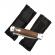 Cutit din otel damasc, ideallstore®, spring knife, 23 cm, maro