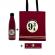 Set sticla termoizolanta, geanta tote si magnet, harry potter platform,ideallstore®, visiniu