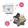 set 3 boluri colorate pentru mancare cu suport inclus