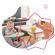 set 3 boluri colorate pentru mancare cu suport inclus