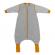 Sac de dormit cu picioruse si maneca lunga detasabila gray mottled stripes 130 cm + manseta 2.5 tog