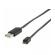 Cablu usb 2.0 usb a tata - micro usb b tata plat 1m negru valueline