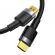 Cablu video baseus cafule, hdmi (t) la hdmi (t), rezolutie maxima 4k uhd (3840 x 2160) la 60 hz, conectori auriti, 1m, negru