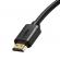 Cablu video baseus hd series, hdmi (t) la hdmi (t), rezolutie maxima 4k uhd (3840 x 2160) la 60 hz, conectori auriti, 1m, negru