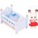Set de joaca sylvanian families - patut bebe iepuras chocolate
