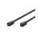 Cablu profesional clicktronic audio 1x rca 1m tata-tata aurit ofc cupru coax 75 ohm dublu ecranat 70443