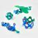 Set de construit cu magnet clixo itsy pack blue-green 18