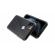 Husa apple iphone 11 pro max negru, perfect fit cu spate de sticla securizata premium + folie de sticla gratis