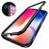 Husa apple iphone 7 magnetica negru, perfect fit cu spate de sticla securizata premium