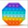 Jucarie Pop It, multicolor, antistres, din silicon, hexagon