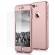 Husa apple iphone 7 plus, fullbody elegance luxury rose-gold, acoperire completa 360 grade cu folie de sticla