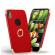 Husa apple iphone x, elegance luxury 3in1 ring rosu