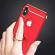 Husa apple iphone x, elegance luxury 3in1 ring rosu