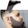 Pieptene contur barba & mustata pro / sablon pentru barba & mustata ca la salon negru