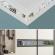 Set oglinzi design versace - oglinzi decorative acrilice silver plated - luxury home 10 bucati/set