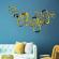 Set oglinzi din pvc design modern - oglinzi decorative acrilice gold - luxury home 24 bucati/set