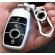 Husa de protectie premium pentru cheie auto mercedes benz, elegance luxury cover key, silver