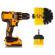 Set 2 perii mocheta & uz casnic/profesional detailing carpet brush cu adaptor bormasina