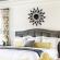 Set oglinzi design 3d black sun - oglinzi decorative acrilice luxury home 27 buc/set