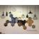 Set oglinzi design hexagon - oglinzi decorative acrilice silver 29 buc