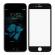 Folie de sticla 5d apple iphone 8,  margini colorate black